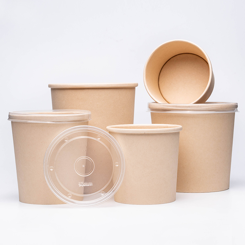 종이 수프 용기