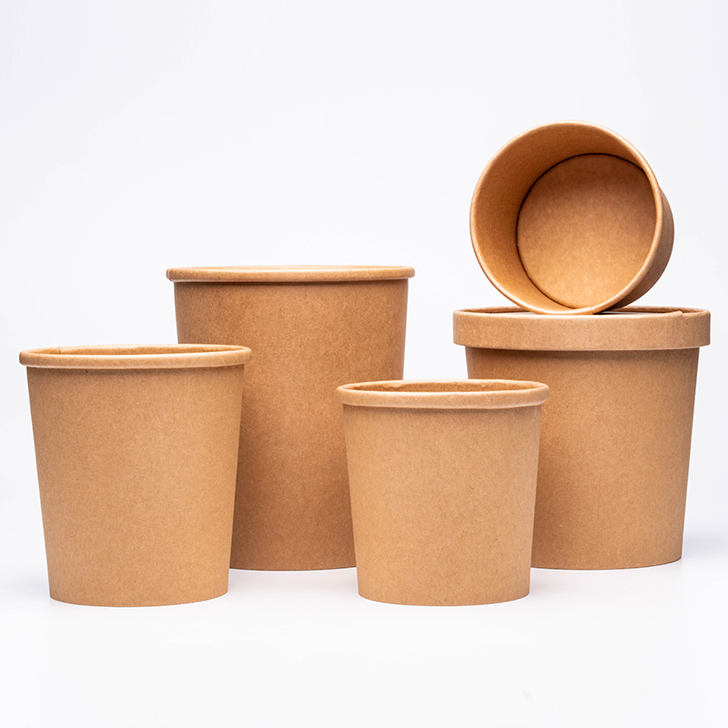 종이 수프 용기