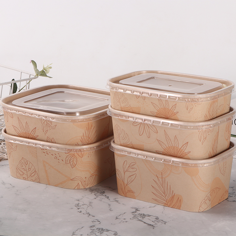 직사각형 및 정사각형 종이 그릇