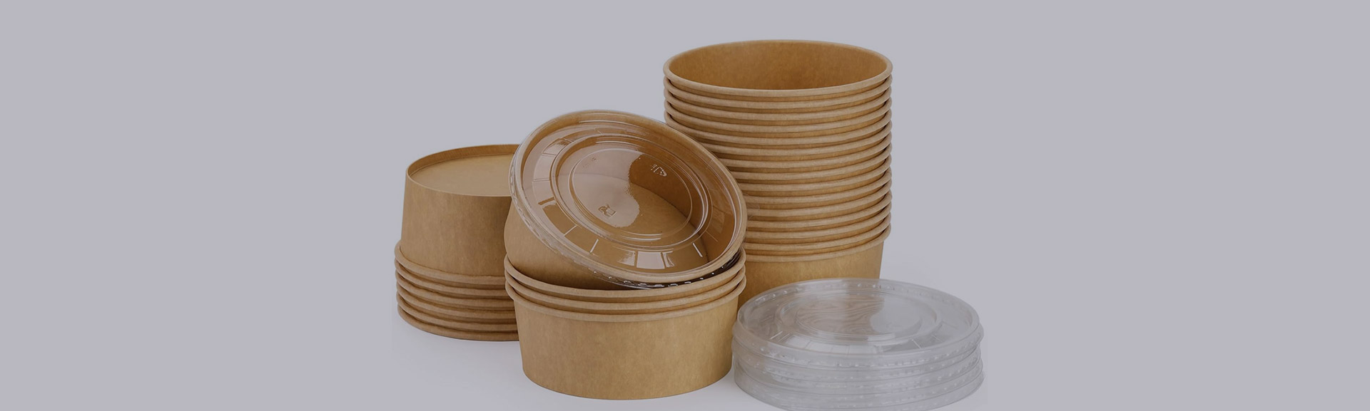 둥근 종이 그릇